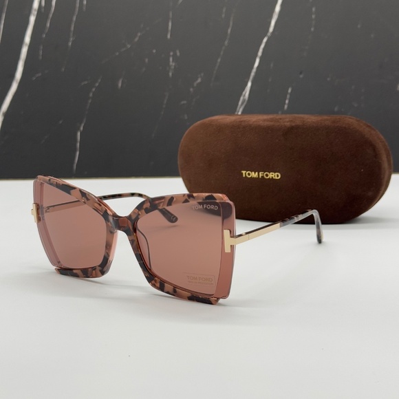 NEW TOM FORD TF766 55Y WOMEN BUTTERFLY SUNGLASSES TOM FORD GIA FT0766/S EYEWEAR